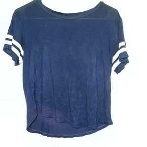 S blue jersey style tee